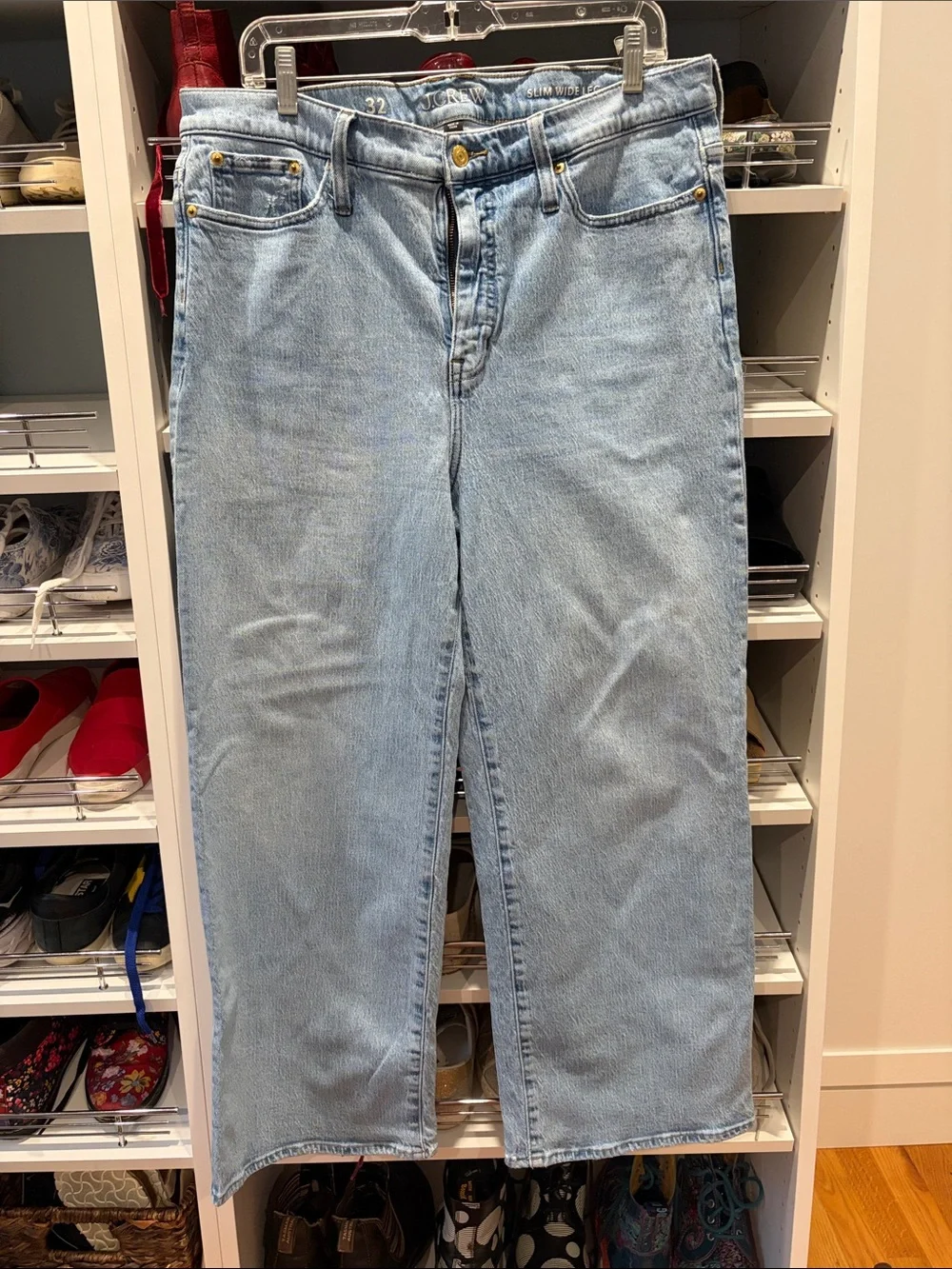 J. Crew Light Blue Wide-Leg Jeans